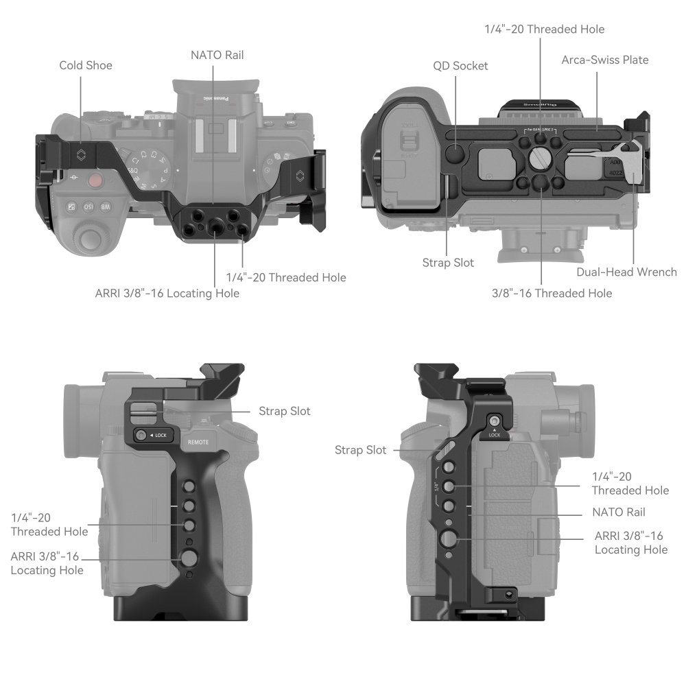 SmallRig Kavez za Panasonic LUMIX S5 II / S5 IIX 4022 - 3